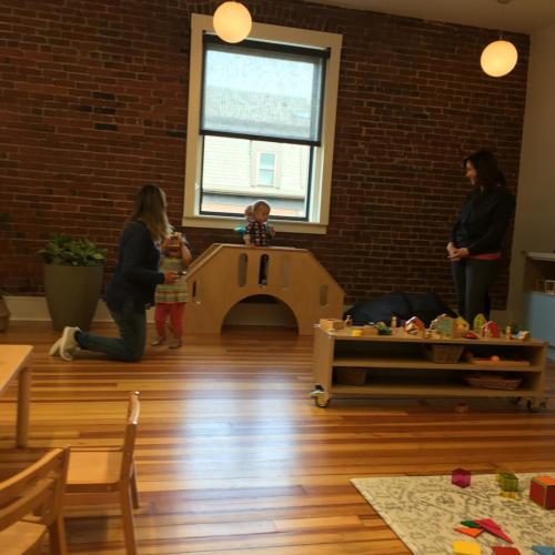 stay & play playgroup at Ethos Early Learning Center in South Boston.